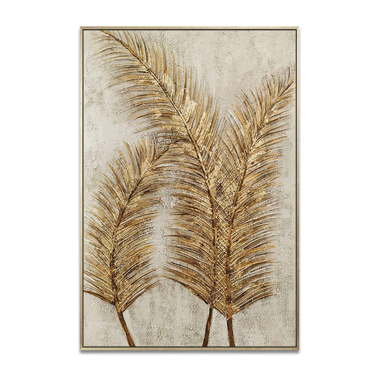 Handmade Abstract Flowers Oil Painting NAYVOFLO052