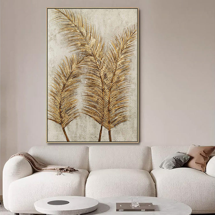 Handmade Abstract Flowers Oil Painting NAYVOFLO052
