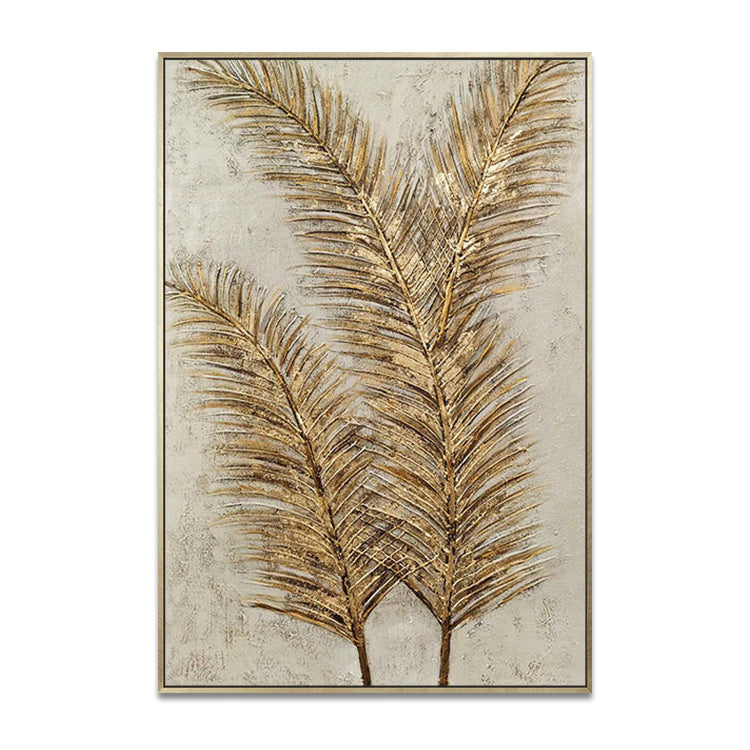 Handmade Abstract Flowers Oil Painting NAYVOFLO053