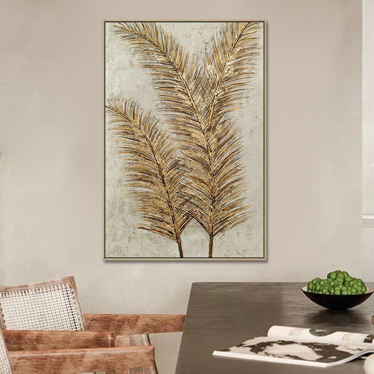 Handmade Abstract Flowers Oil Painting NAYVOFLO053