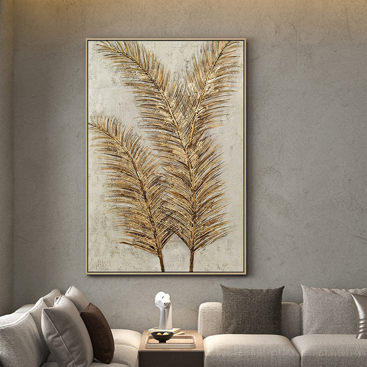 Handmade Abstract Flowers Oil Painting NAYVOFLO053