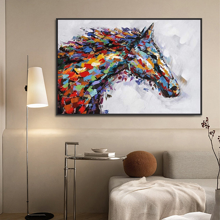 Handmade Abstract Animals Oil Painting NAYVOANI0025