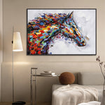 Handmade Abstract Animals Oil Painting NAYVOANI0025