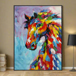Handmade Abstract Animals Oil Painting NAYVOANI0026