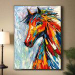 Handmade Abstract Animals Oil Painting NAYVOANI0027