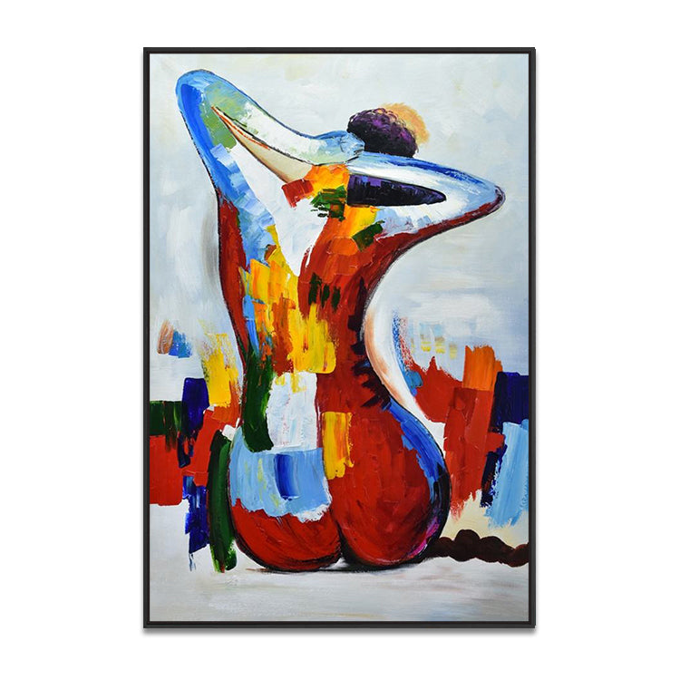 Handmade Abstract Figures Oil Painting NAYVOFIG047