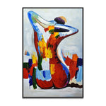 Handmade Abstract Figures Oil Painting NAYVOFIG047