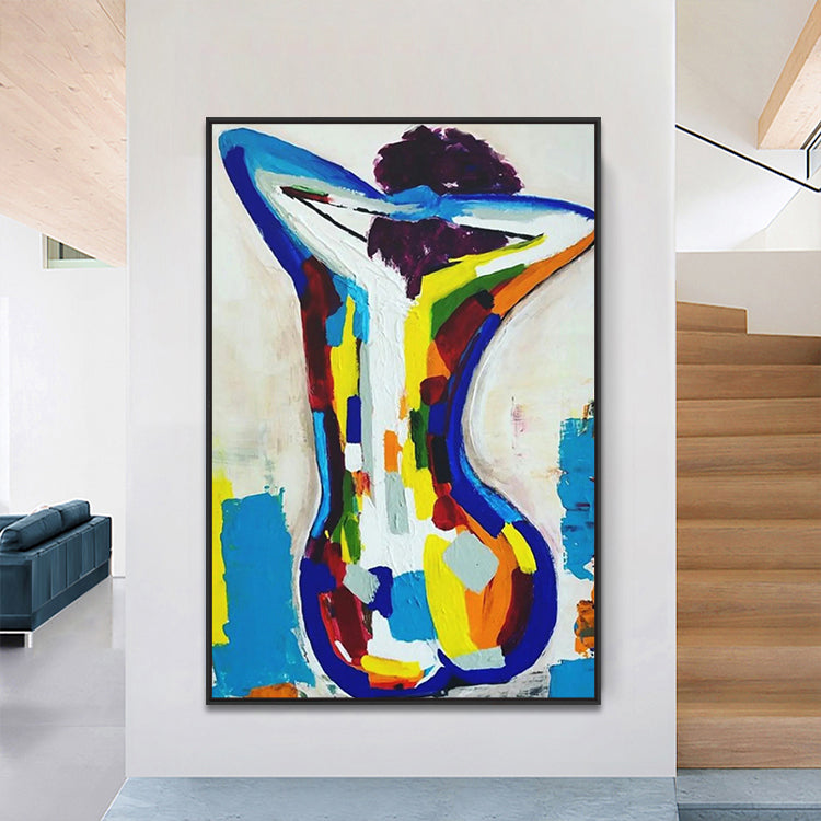 Handmade Abstract Figures Oil Painting NAYVOFIG048