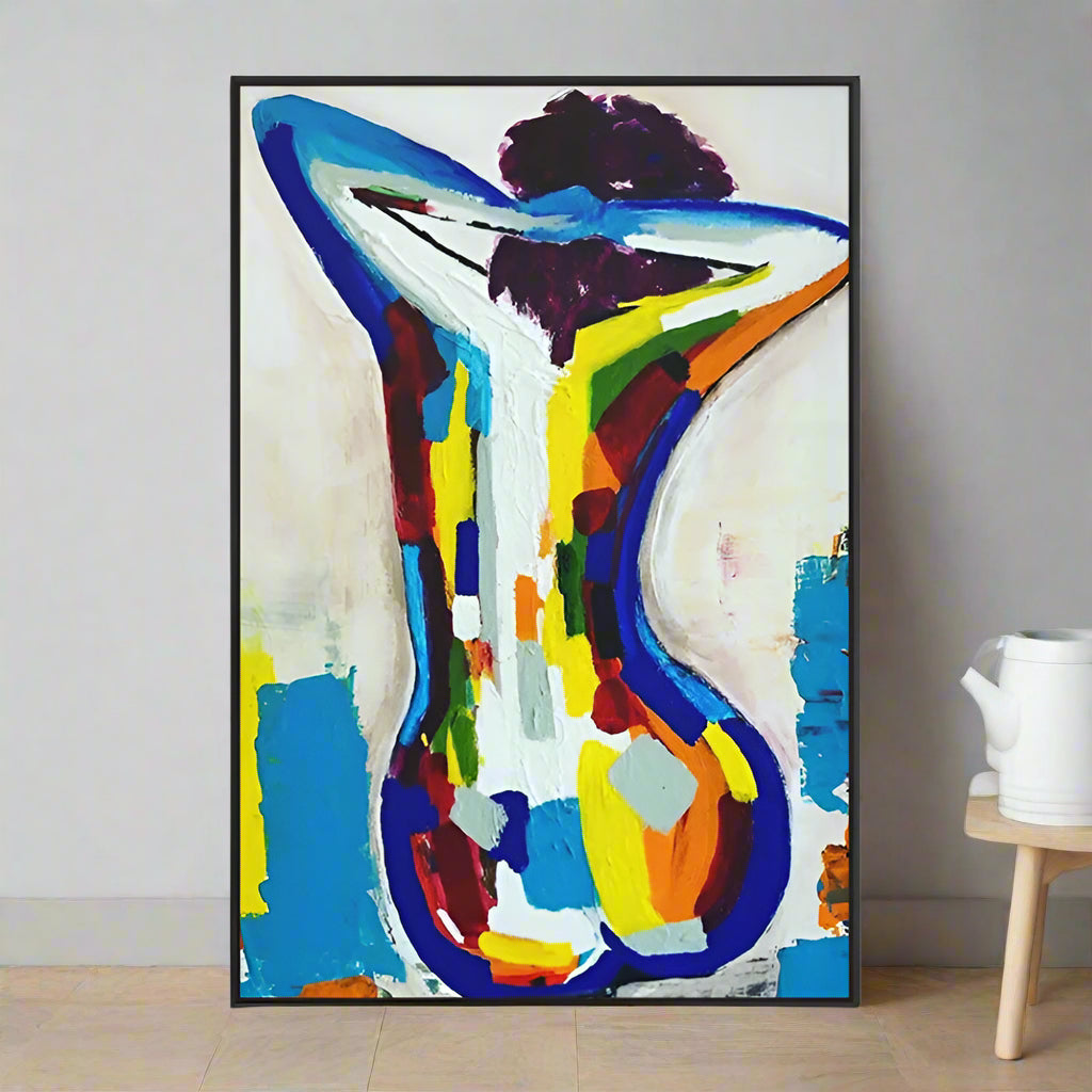 Handmade Abstract Figures Oil Painting NAYVOFIG048