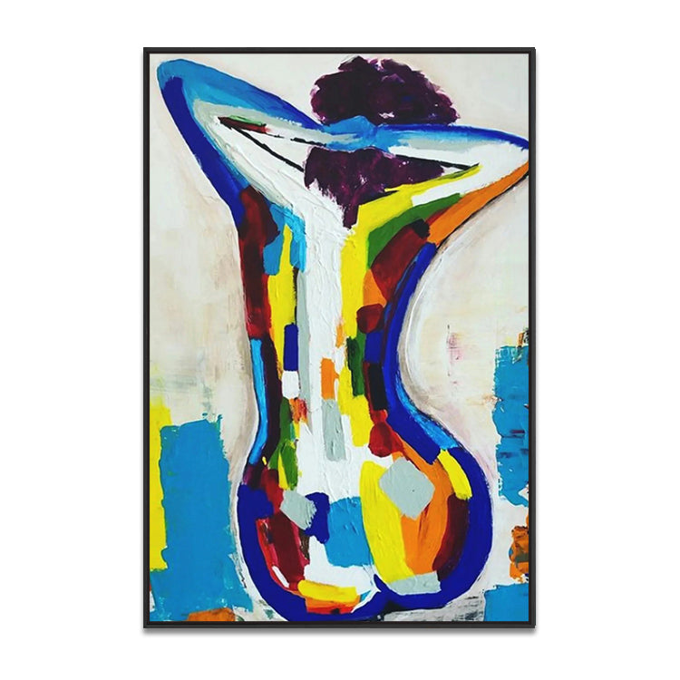 Handmade Abstract Figures Oil Painting NAYVOFIG048