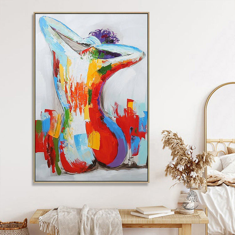 Handmade Abstract Figures Oil Painting NAYVOFIG049