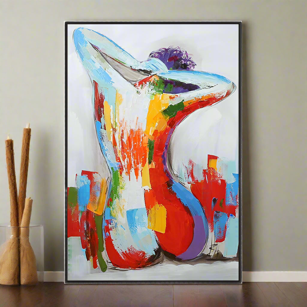 Handmade Abstract Figures Oil Painting NAYVOFIG049