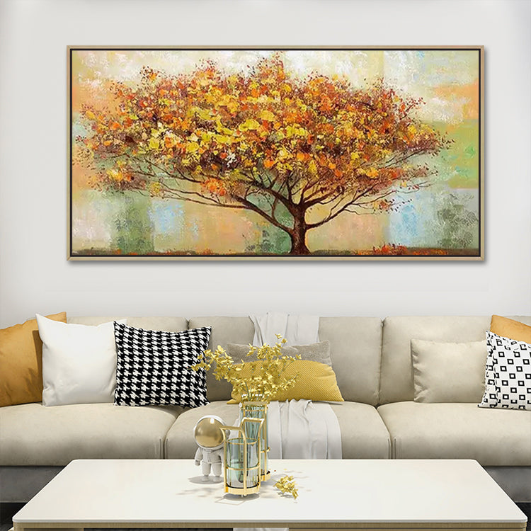 Handmade Abstract Landscape Oil Painting NAYVOLAN030
