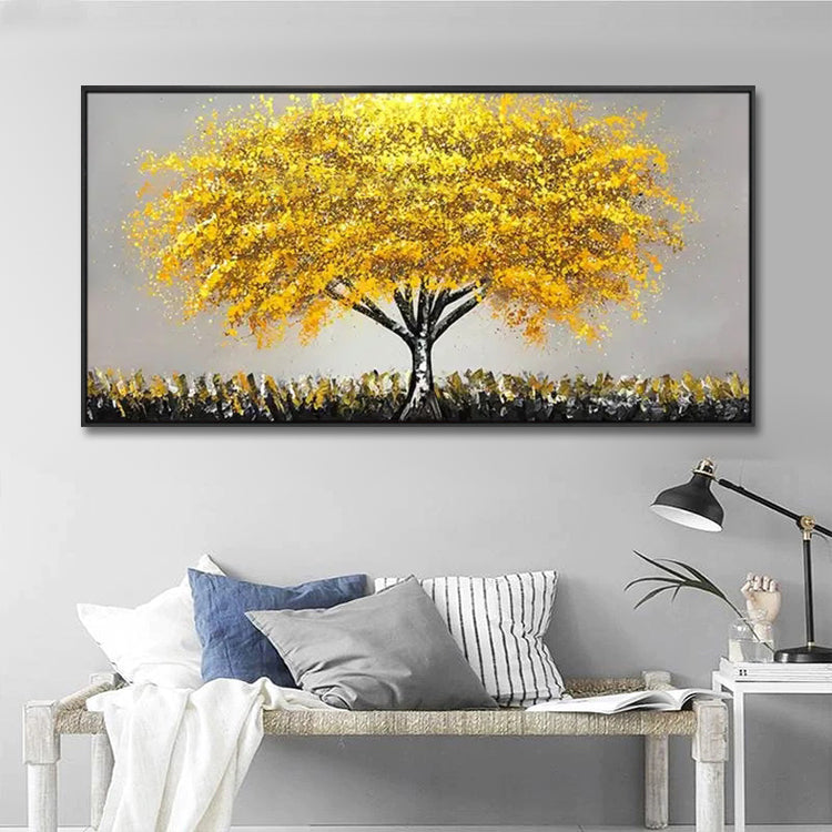 Handmade Abstract Landscape Oil Painting NAYVOLAN034