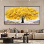 Handmade Abstract Landscape Oil Painting NAYVOLAN035