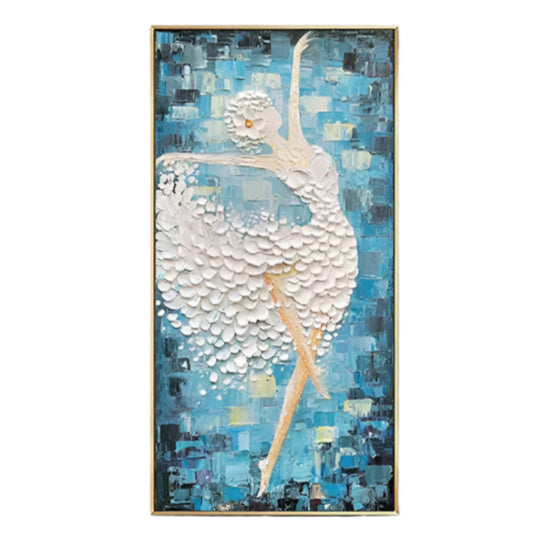 Handmade Abstract Figures Oil Painting NAYVOFIG052