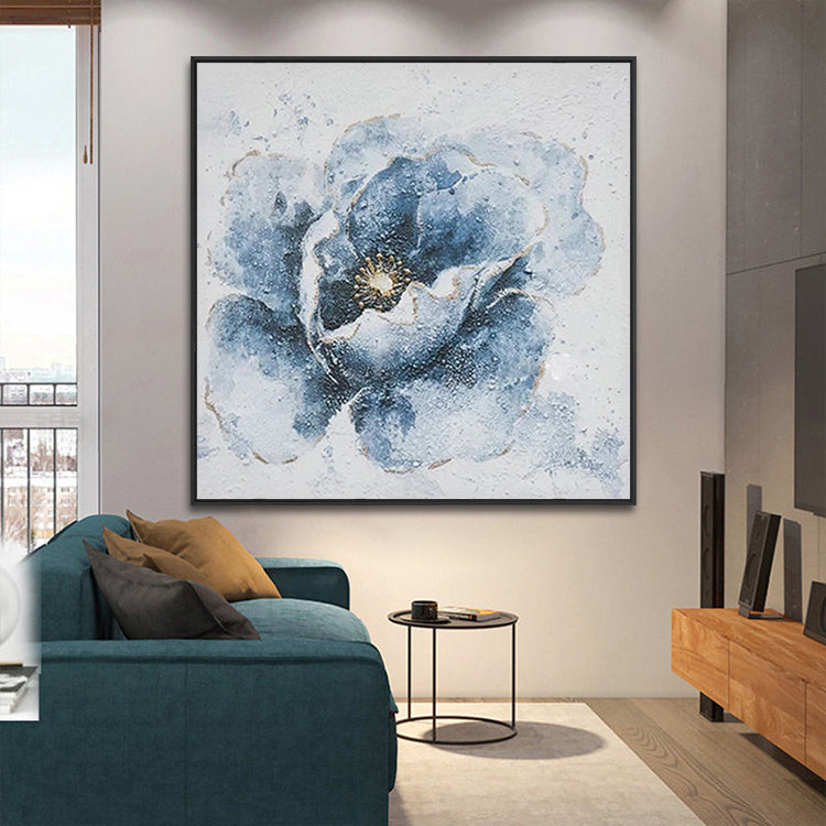 Handmade Abstract Flowers Oil Painting NAYVOFLO054