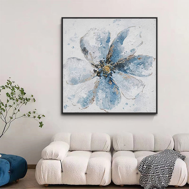 Handmade Abstract Flowers Oil Painting NAYVOFLO055