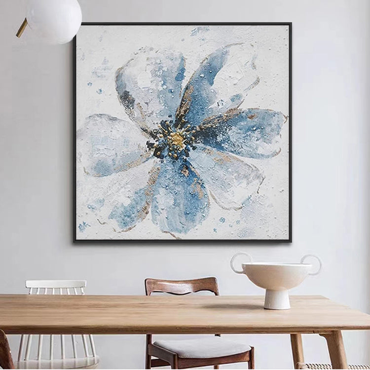 Handmade Abstract Flowers Oil Painting NAYVOFLO055