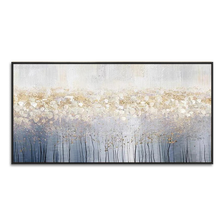 Handmade Abstract Flowers Oil Painting NAYVOFLO057