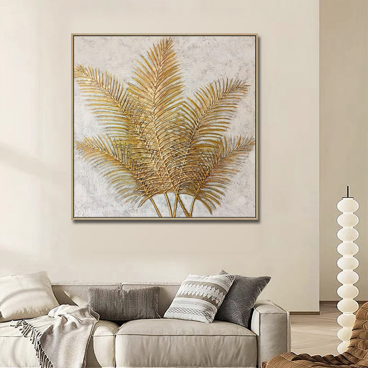 Handmade Abstract Flowers Oil Painting NAYVOFLO058