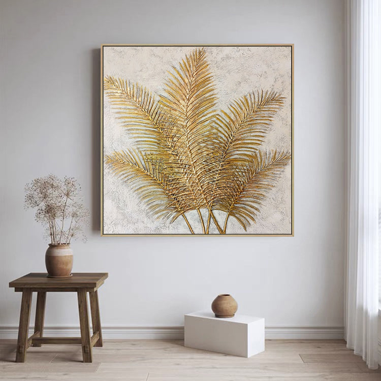 Handmade Abstract Flowers Oil Painting NAYVOFLO058