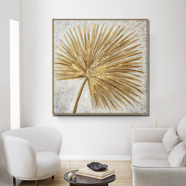 Handmade Abstract Flowers Oil Painting NAYVOFLO059
