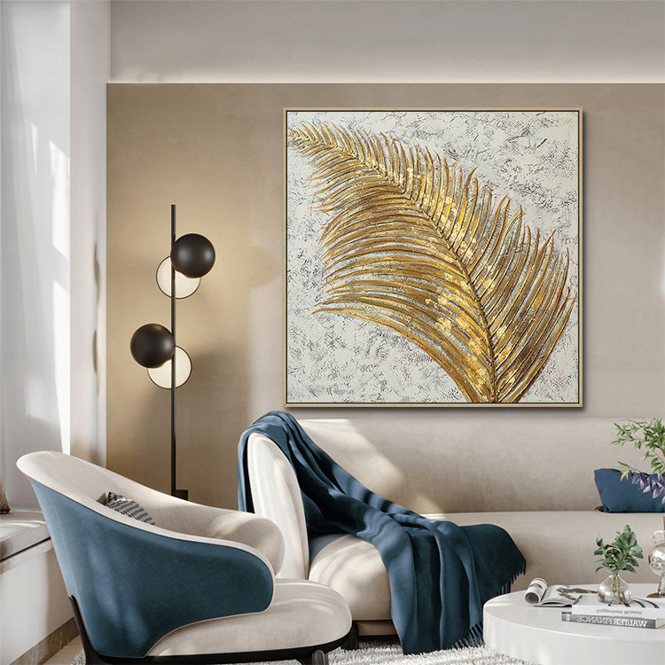 Handmade Abstract Flowers Oil Painting NAYVOFLO060