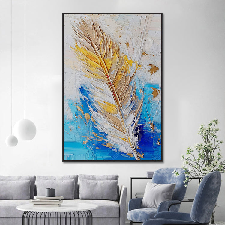Handmade Abstract Flowers Oil Painting NAYVOFLO061