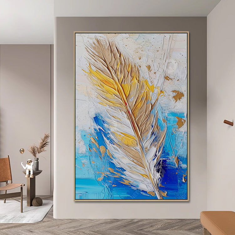 Handmade Abstract Flowers Oil Painting NAYVOFLO061