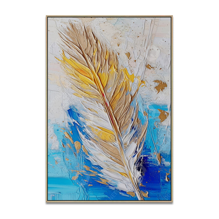 Handmade Abstract Flowers Oil Painting NAYVOFLO061