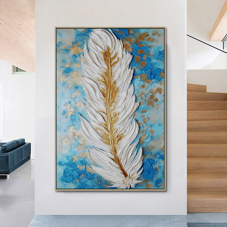 Handmade Abstract Flowers Oil Painting NAYVOFLO062