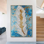 Handmade Abstract Flowers Oil Painting NAYVOFLO062