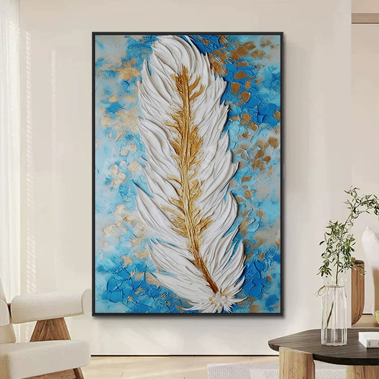 Handmade Abstract Flowers Oil Painting NAYVOFLO062