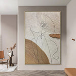 Handmade Abstract Figures Oil Painting NAYVOFIG054