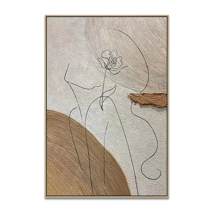 Handmade Abstract Figures Oil Painting NAYVOFIG054