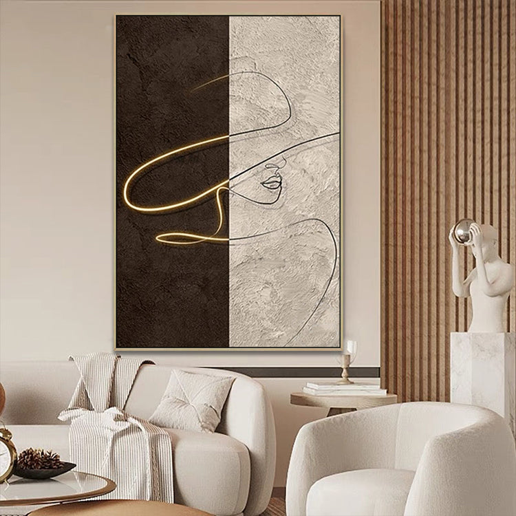 Handmade Abstract Figures Oil Painting NAYVOFIG055