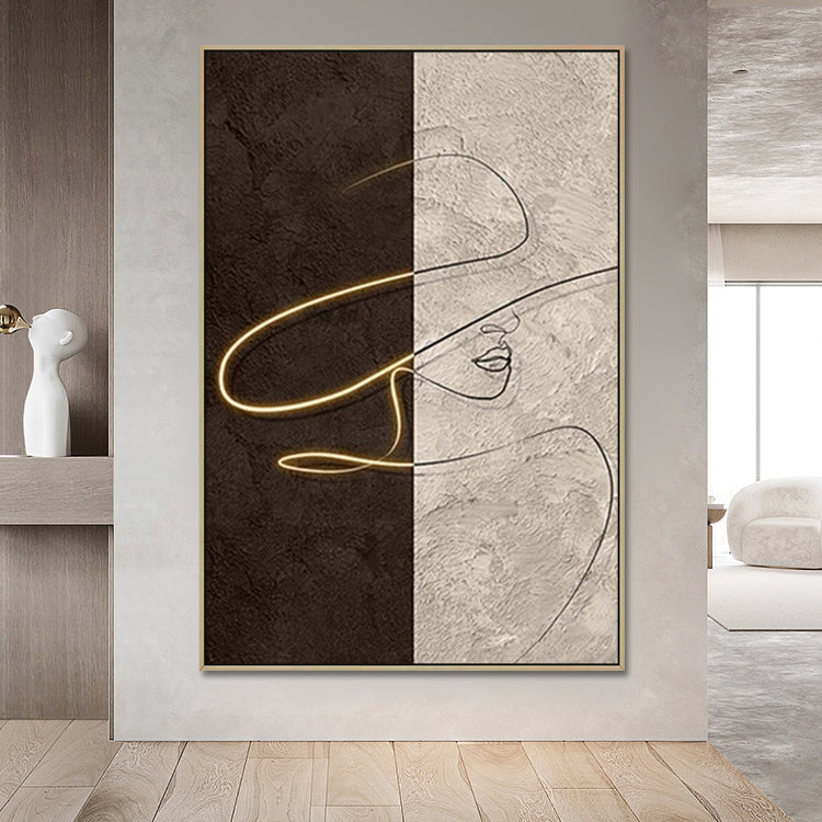 Handmade Abstract Figures Oil Painting NAYVOFIG055