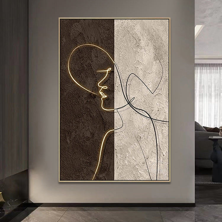 Handmade Abstract Figures Oil Painting NAYVOFIG056