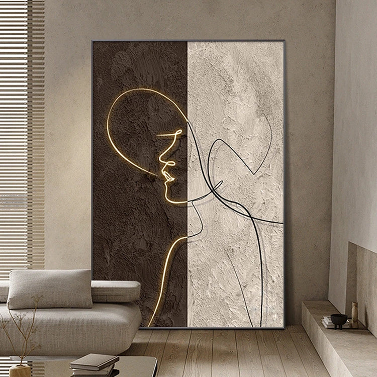 Handmade Abstract Figures Oil Painting NAYVOFIG056