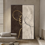 Handmade Abstract Figures Oil Painting NAYVOFIG056