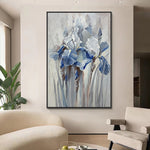 Handmade Abstract Flowers Oil Painting NAYVOFLO064