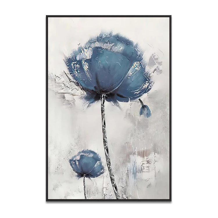 Handmade Abstract Flowers Oil Painting NAYVOFLO065