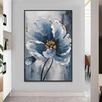 Handmade Abstract Flowers Oil Painting NAYVOFLO066