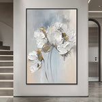 Handmade Abstract Flowers Oil Painting NAYVOFLO068
