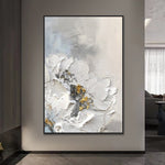 Handmade Abstract Flowers Oil Painting NAYVOFLO069