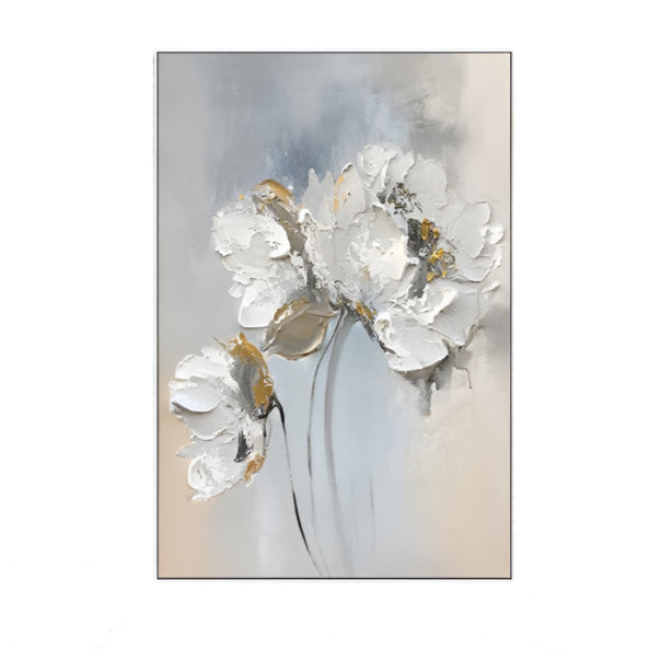 Handmade Abstract Flowers Oil Painting NAYVOFLO070