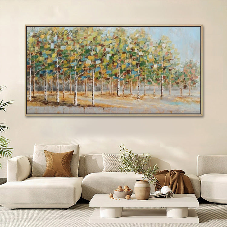 Handmade Abstract Landscape Oil Painting NAYVOLAN042