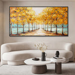 Handmade Abstract Landscape Oil Painting NAYVOLAN043