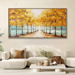 Handmade Abstract Landscape Oil Painting NAYVOLAN043
